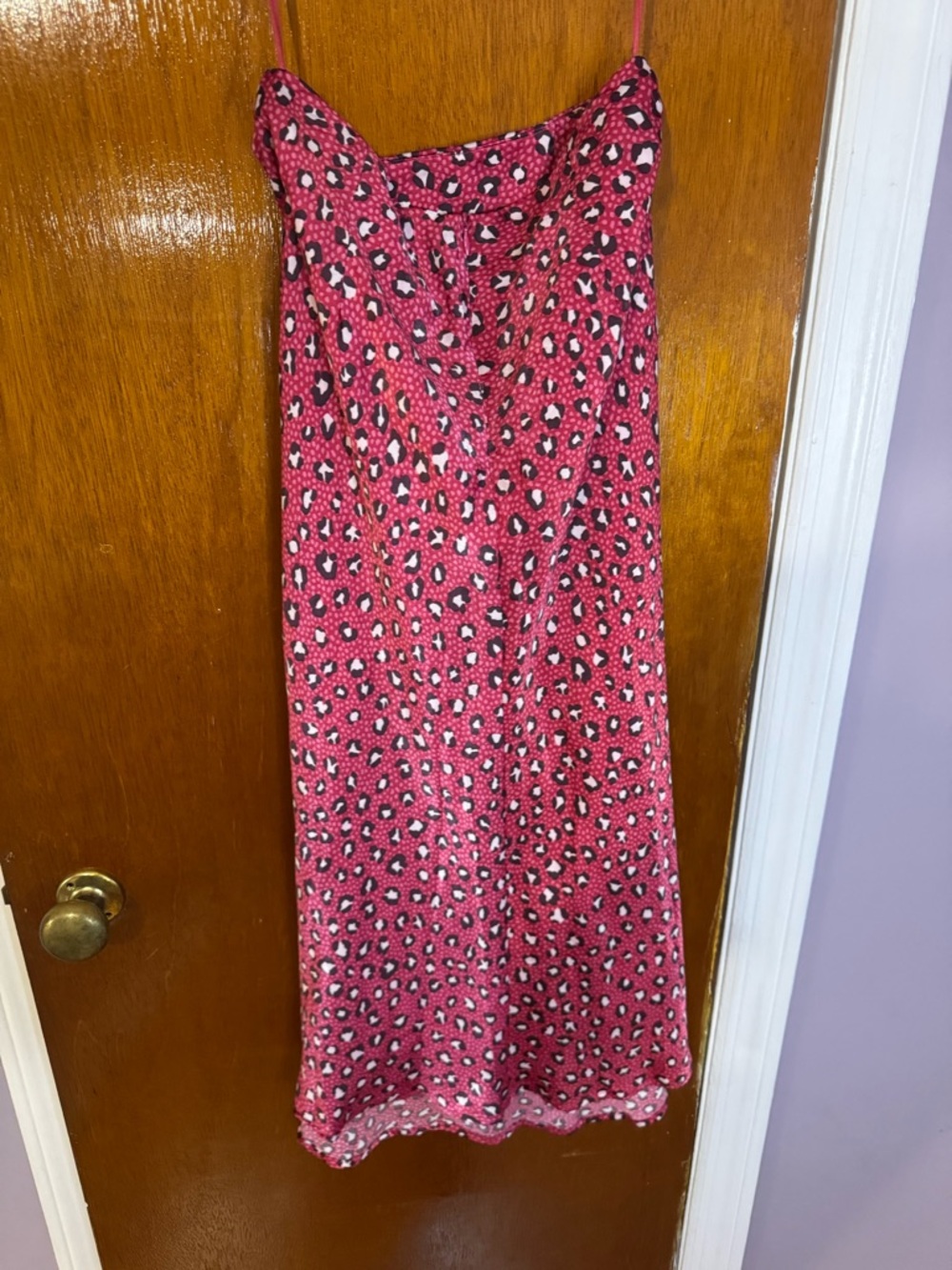Hot Pink and Black Leopard skirt